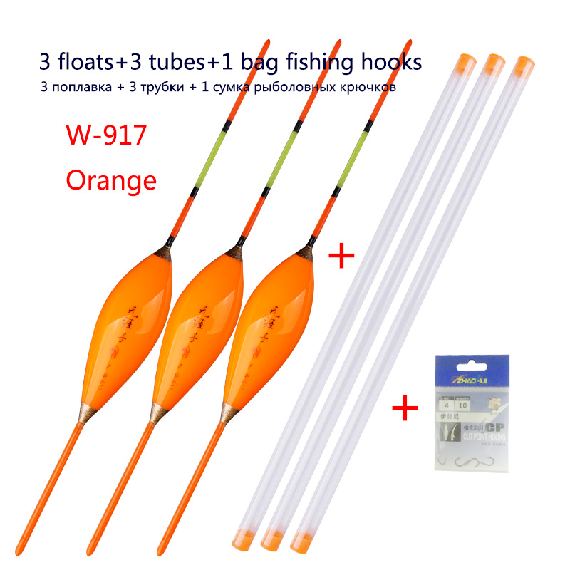 Fishing Equipment Bag - 3 flotteurs composites + 3 tubes